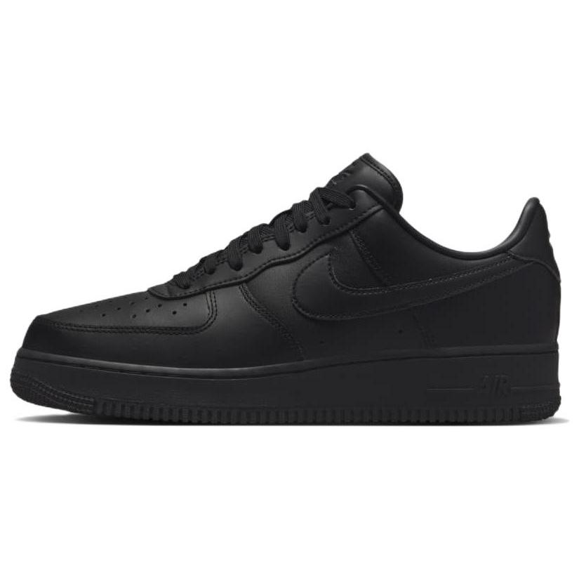 Nike Air Force 1 '07 'Fresh - Triple Black' (Unisex) Black / Black / Anthracite / Black Skate Shoes DM0211 001