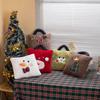 Plush Themed Christmas Toy Fluffy Cushion Cover Soft Pp Cotton Bedroom Doll