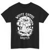 Halloween Weißer Ghul Betrunkener Geist Hexe Skelett Baumwoll T-Shirt