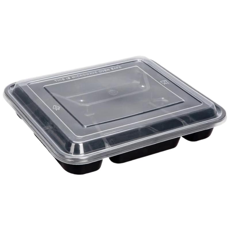 Disposable 4-Compartment Meal Box