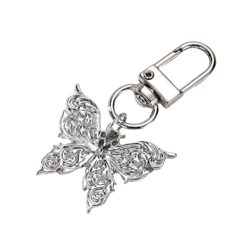Resin Butterfly Key Holder Delicate Keychain Stylish and Portable Keyring Fashion Ornament Unique Bag Charm for Women