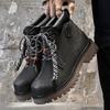 Martin Boots Winter New High-top Rhubarb Boots Winter British Wind Heightening Shoes