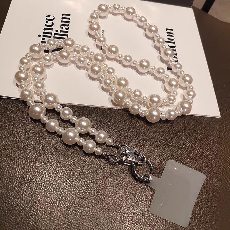Cordón Universal Anti-pérdida para Teléfono Collar Cruzado Cadena para Teléfono Correas Largas con Cuentas Para IPhone Xiaomi Samsung Huawei Colgantes