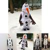 Uroczy Kostium Cosplay Bałwana Olafa z Krainy Lodu Dla Dzieci Halloween Przebranie