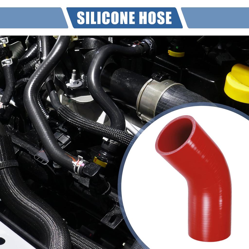 X AUTOHAUX Silicone Hose Silicone Pipe Radiator Hose 1pc Inner Diameter 57mm Length 90mm