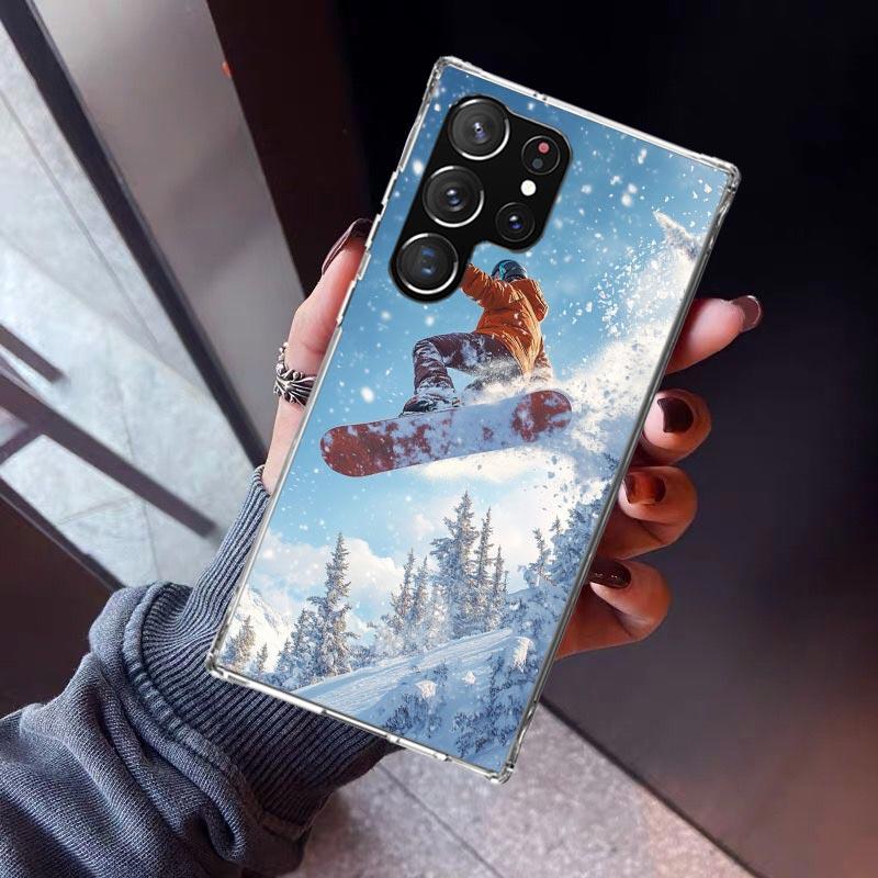 

Adventure Snowboarding Extreme Phone Case For Samsung Galaxy S23 S24 S25 Edge S26 Ultra S22 + S21 Plus S20 FE Cover Silicone Pri Samsung S25 Plus