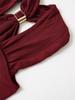 Metal Buckle Twisted Halter Slimming Women's Tank Top