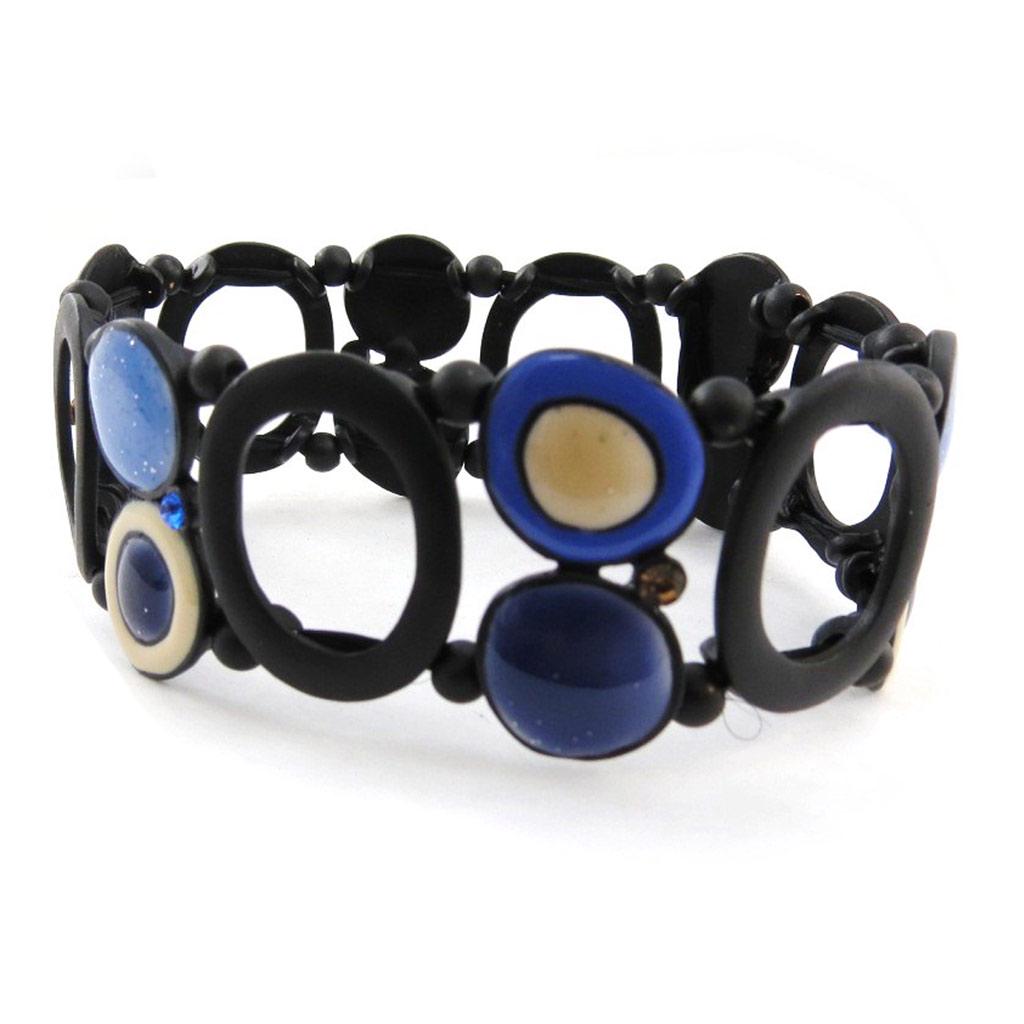 NOA [J1934] - Bransoletka Projektanta 'Acapulco' niebiesko-beżowa