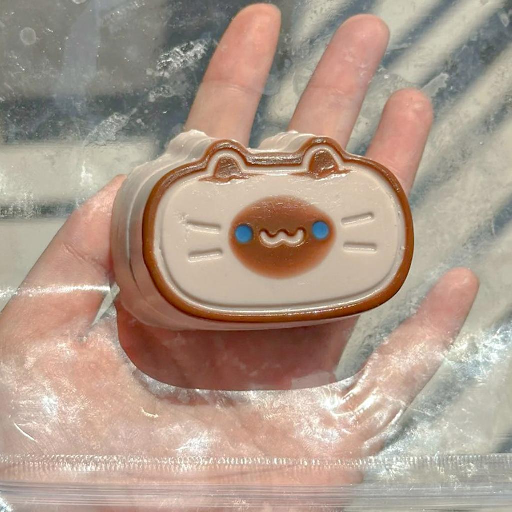 Cats Cheese Squeeze Toy Silicone Molds Animal Anxiety Reliefs Hand Finger Toy Molds Epoxys Resin Molds for Kid Girl