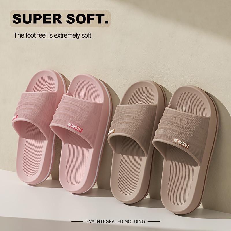 Men's EVA Thick Sole Non-Slip Indoor Slippers Breathable Lightweight Comfortable for Home Slippers Bathroom Durable Slipresistant Slippers