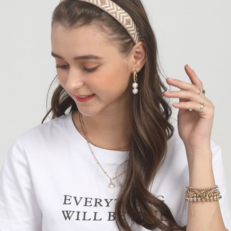 LALA Ethnisches Haarband M-D Beige