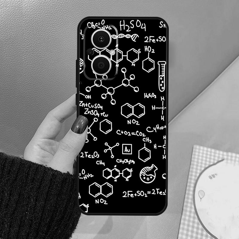 Science Chemistry Caffeine Funda For OPPO Reno 10 11 12 13 14 Pro 8 7 Lite 11F 12F 13F 14F OPPO Find X8 X5 X6 X9 Pro Case