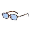  Fashion Women Small Rectangle Sunglasses Retro Leopard Shades UV400 Anti-Blue Light Glasses Frames