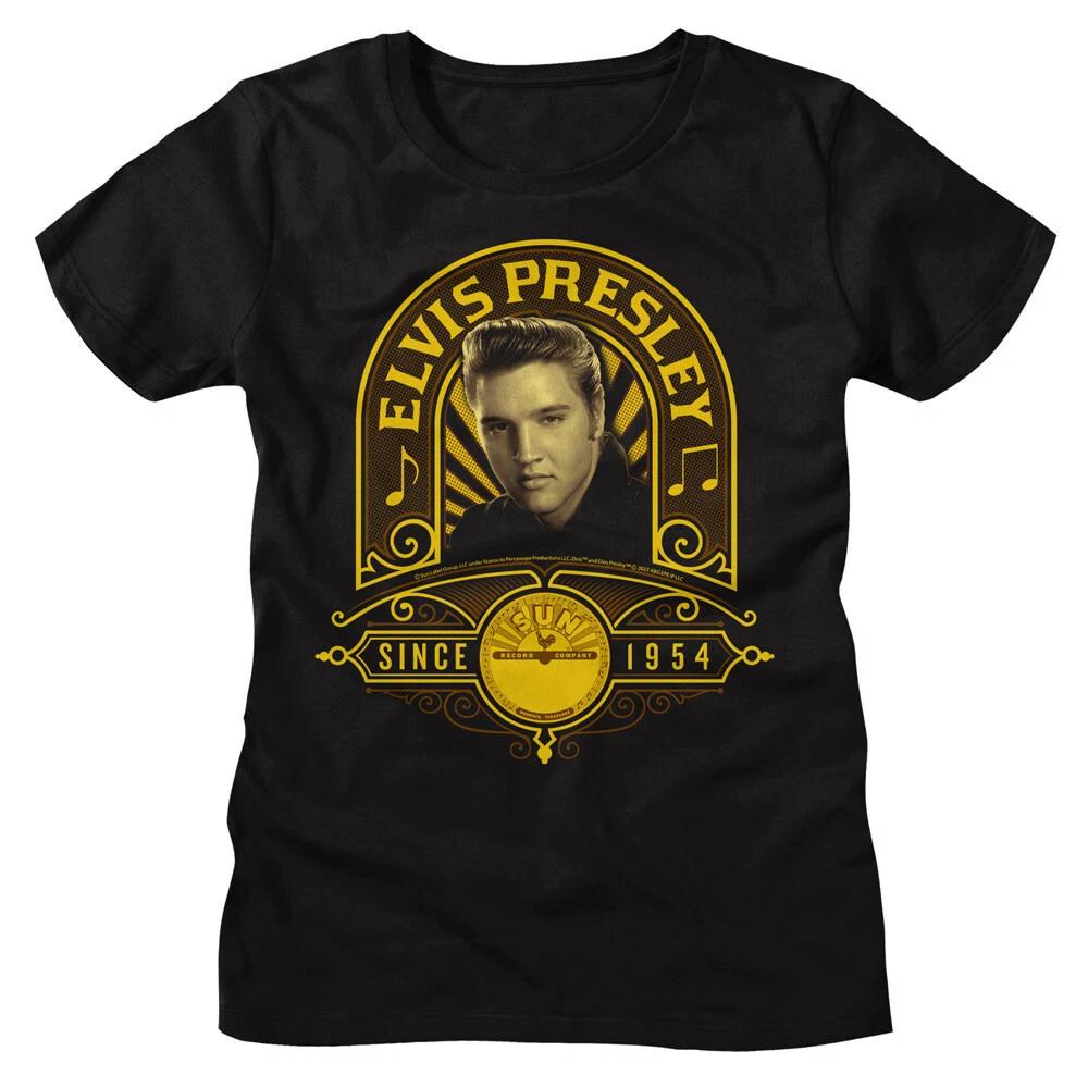 Elvis Presley Since 1954 Women s T Shirt King Of Rock Music Merch Sun Records XL
