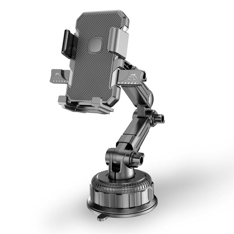 Truck & Car Phone Holder: Suction Cup, Shockproof, Stable Stand for Navigation.