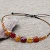GEMCHIC Damen Naturachat Schal Halskette Geometrischer Stein Choker Verstellbares Kordel Anhänger zur Abdeckung von Schilddrüsen Narben