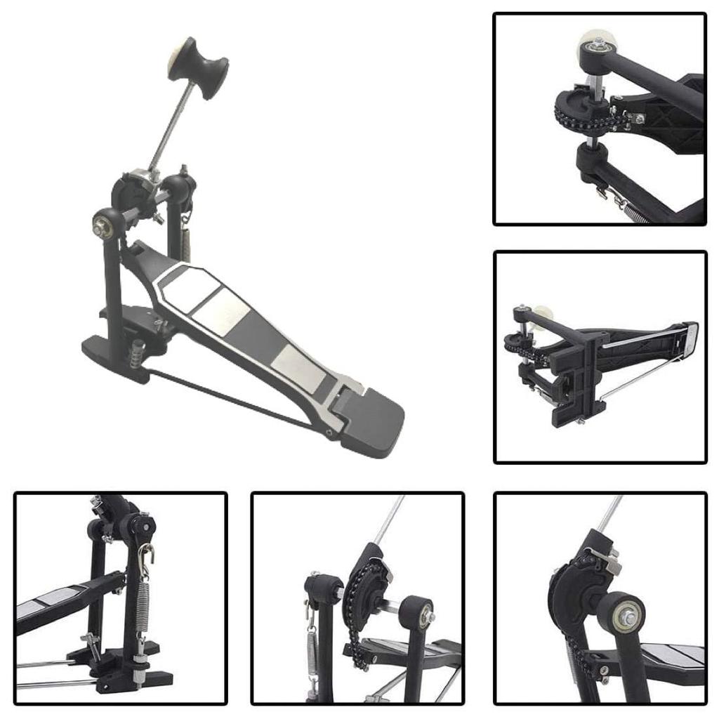 Drum Pedal Drum Beater with Single Chain Drive for Drummers, Bass Drum Pedal Beater, Percussion Part