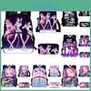 Kpop Demon Hunters Children School Backpack Set With Breathable Fabric For Primary Students