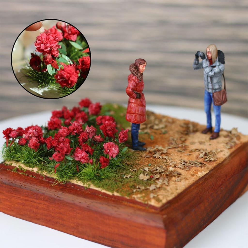 DIY Flower Cluster Model Railroad Architecture Grass Layout Beautiful and Vibrant