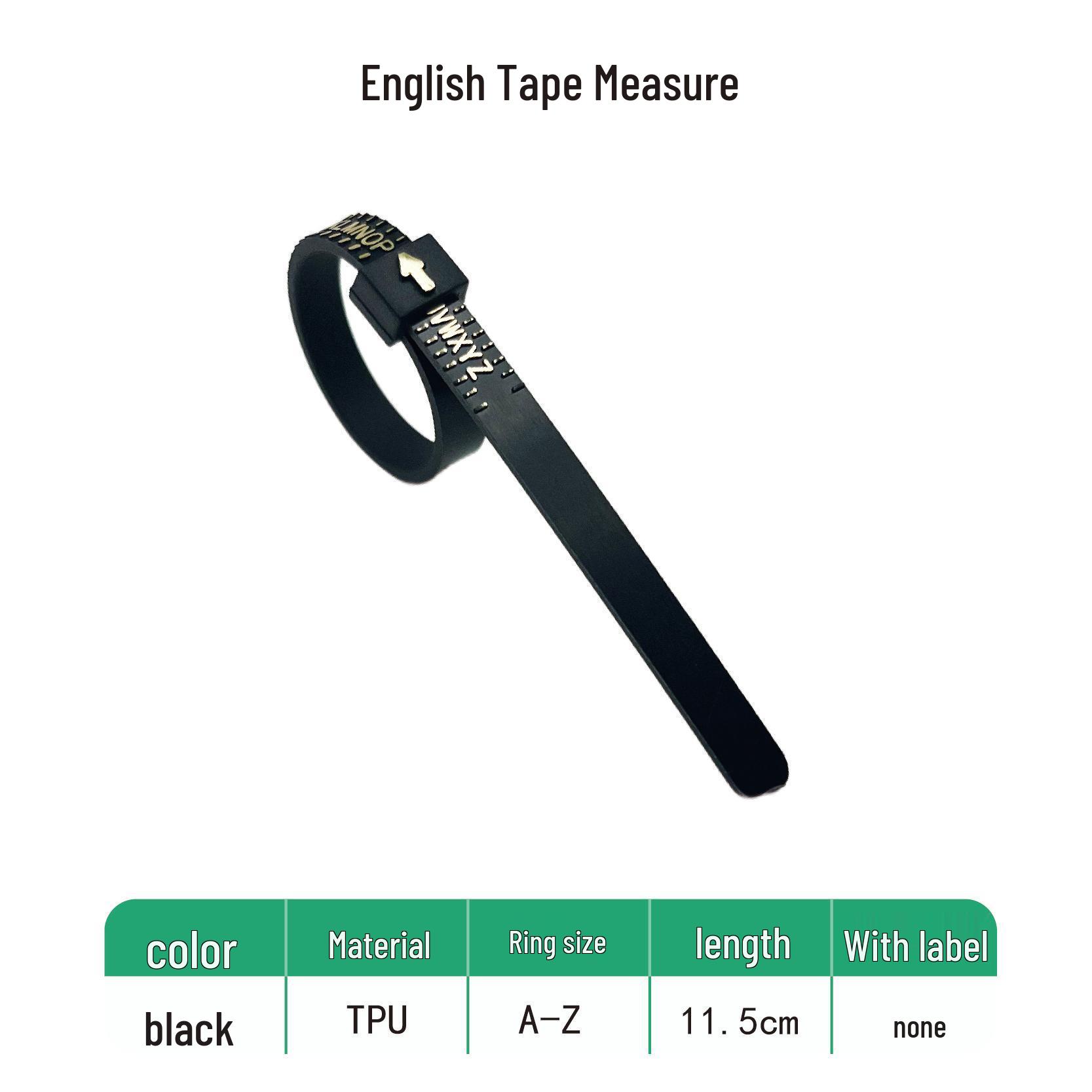 

USUK Ring Sizer: Ring Measuring Ruler & Tape for US/UK Sizes