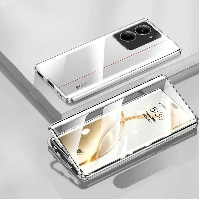Kovový rám 360 Plná ochrana Pouzdro Pro Vivo X200 FE Magnetická Adsorpce Oboustranný Kryt z Tvrzeného Skla Pro VIVO S30 Pro mini