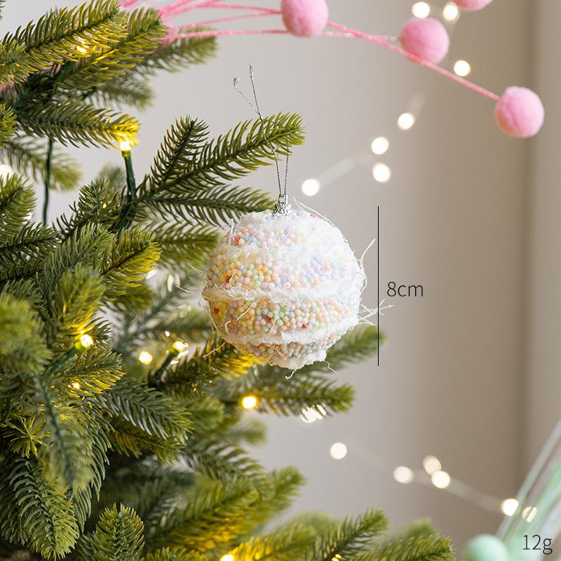 Ice Cream Colorful Christmas Pendant Candy Cane Festive Christmas Drop Ornaments Pendant Party Home Wall Shop Decoration