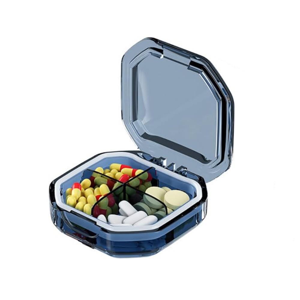 

Органайзер для таблеток, портативный дорожный контейнер для хранения, мини-контейнер для витаминов, контейнер для кошелька и кармана, крошечный прозрачный держатель для лекарств