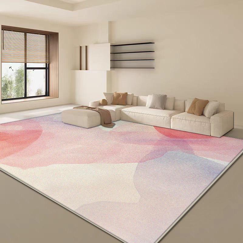 Soft Fluffy Pink Abstract Carpet Living Room Sofa Table Large Area Rugs Bedroom Decoration Lounge Cloakroom Anti-slip Floor Mats