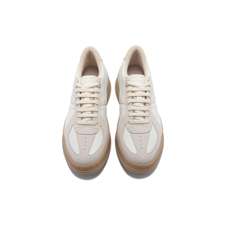 Li-Ning 1990 Zhenrong C Non-Slip Wear-Resistant Low-Top Sneakers Women sneakers White Gray ALHS036-1