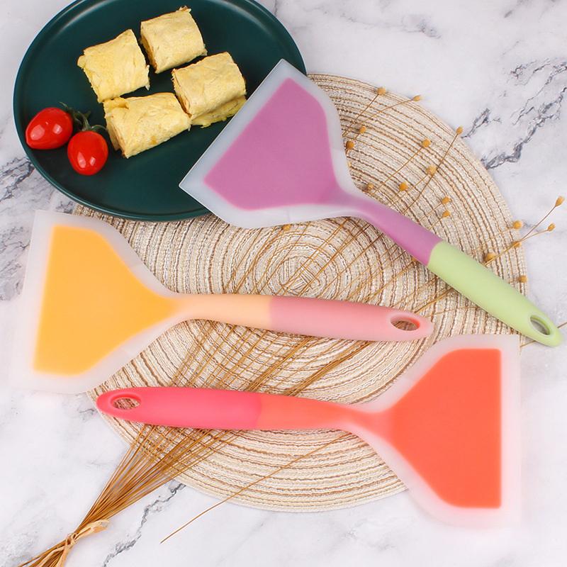 Silicone Spatula Tool Non-stick Shovel Kitchen Utensils Tamagoyaki Turner Omelets Pan Non Stick Turners Food Home Cooking
