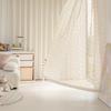 Sugar Bean Gauze Curtain Tulle Sheer Curtain Linen Curtains for Girls Boy Room Finished Window Screens Curtain Room Decoration