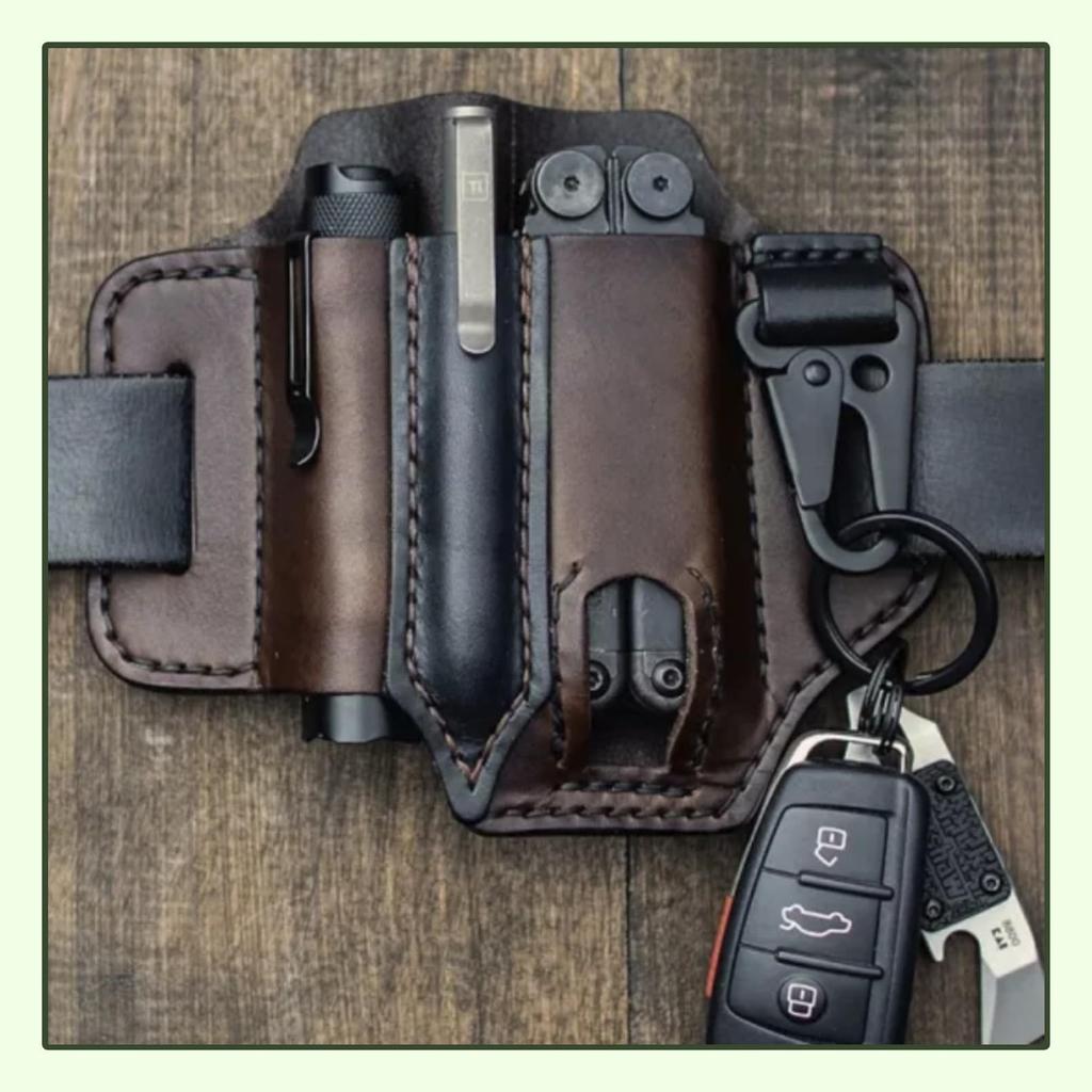 Sheath Belt Tactical Holder Tool Storage [SCGEHA] Multi-Tool Multi-Tool (Dark Brown)