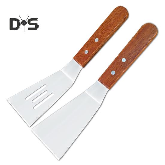 

Лопатка для рыбы с тонкими прорезями из нержавеющей стали, жарочная лопатка для чугунной сковороды, кухонные лопатки для блинов, стейков, бургеров 1 Set