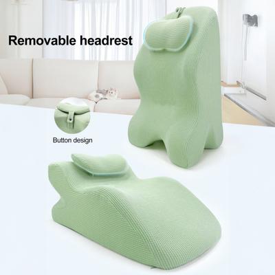 Yousheng Wedge Prone Pillow Memory Foam Leg Wedge Ergonomic Back Neck Pain Relief Support Cushion with Removable Cover for Sitting Up Lying Reading