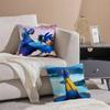 R-Rio A-Adventure Pillow Case Plush Linen Soft Double Sided Printed Design Throw Cushion Decorative Home