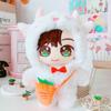 8in Plush Dolls Plush Cloak/Bag for Girls Dollhouse Role for Play Game DIY Toy Accessory Party Supplies Great Christmas