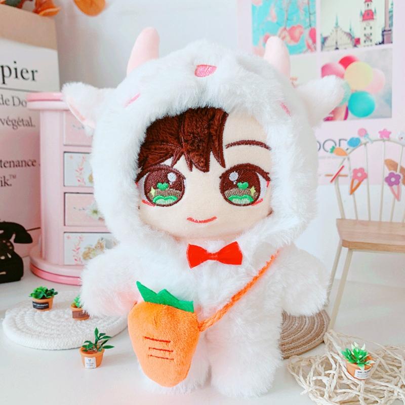 8in Plush Dolls Plush Cloak/Bag for Girls Dollhouse Role for Play Game DIY Toy Accessory Party Supplies Great Christmas