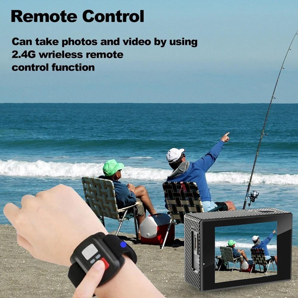 4K Ultra HD Action Camera - Mini Waterproof Sports Cam with WiFi, Outdoor DV Recorder