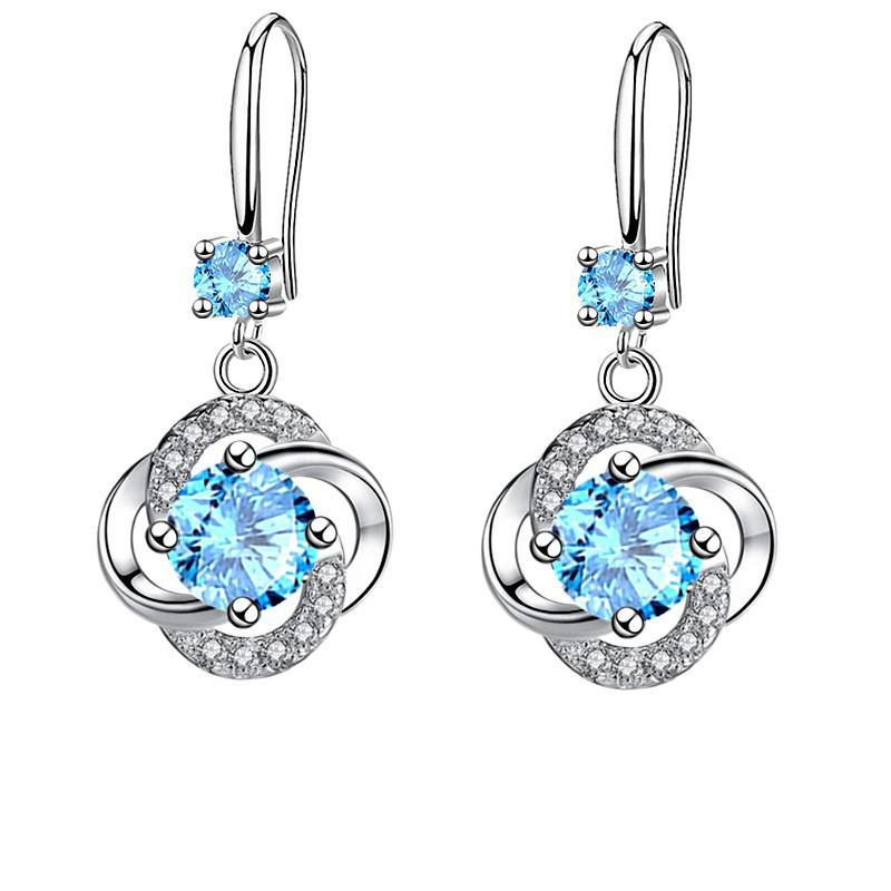 Yun Miao Elegant Intertwined Circle Women's Earrings - Popular European & American Style