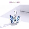 Ziyun S925 Silver Butterfly Pendant Beads for DIY Bracelet