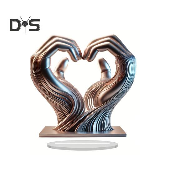 

Скульптура «Сердце и руки» Деревянные скульптуры «Сердце и руки» Жест любви Статуэтка из смолы Декоративное украшение на день Святого Валентина A