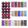 36pcs 30mm Christmas Tree Balls Shatterproof Plastic Ornaments Colorful Xmas Baubles for Holiday Party Wedding Tree Decoration