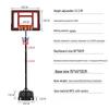 Kids' Adjustable Basketball Hoop