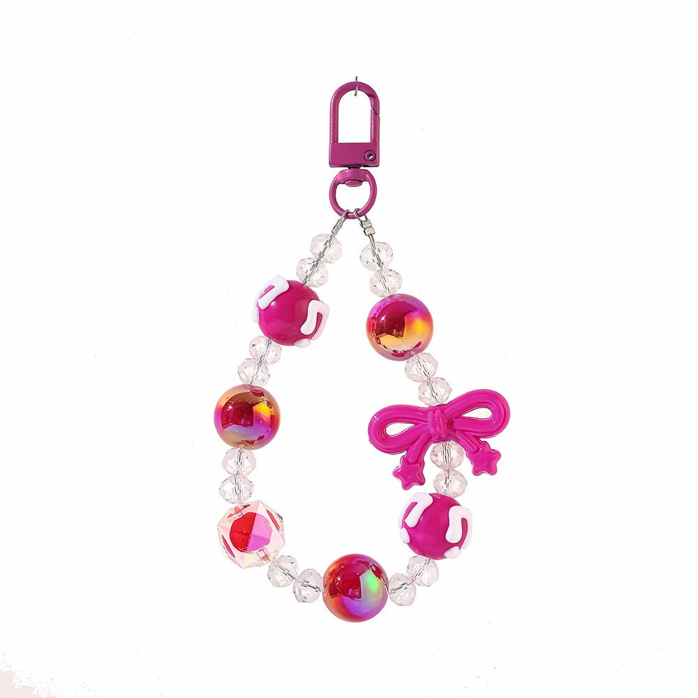 Beaded M Bean Phone Chain Keychain & Lanyard - Phone Case, Earbud Case, Bag Charm, Small Gift for Women