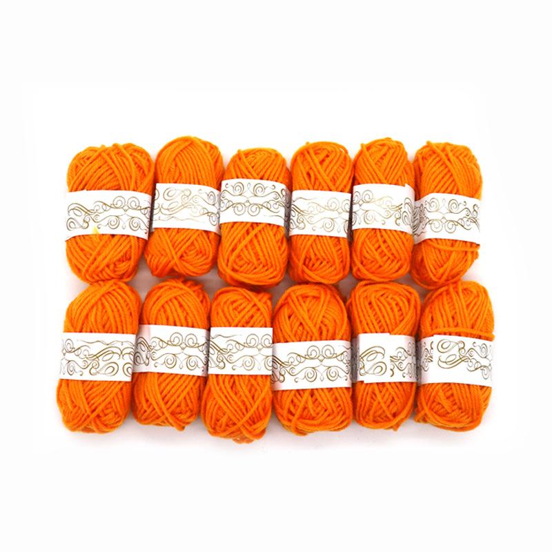 12 szt. Akrylowa Kłębek Włóczki Miękki Szydełkowanie Dzianina Nić DIY Craft Włóczka Do Ręcznie Robione Dzianiny Szydełkowania Szalik Kapelusz Lalka Dekoracje Materiały