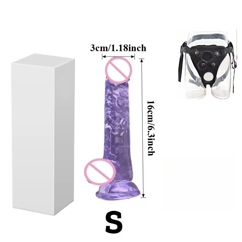 Realistic Black Wear Strap On Anal Plug G-Spot Masturbators Suction Cup Big Penis Butt Plug Long Dick Adult Sex Toy for Women18+