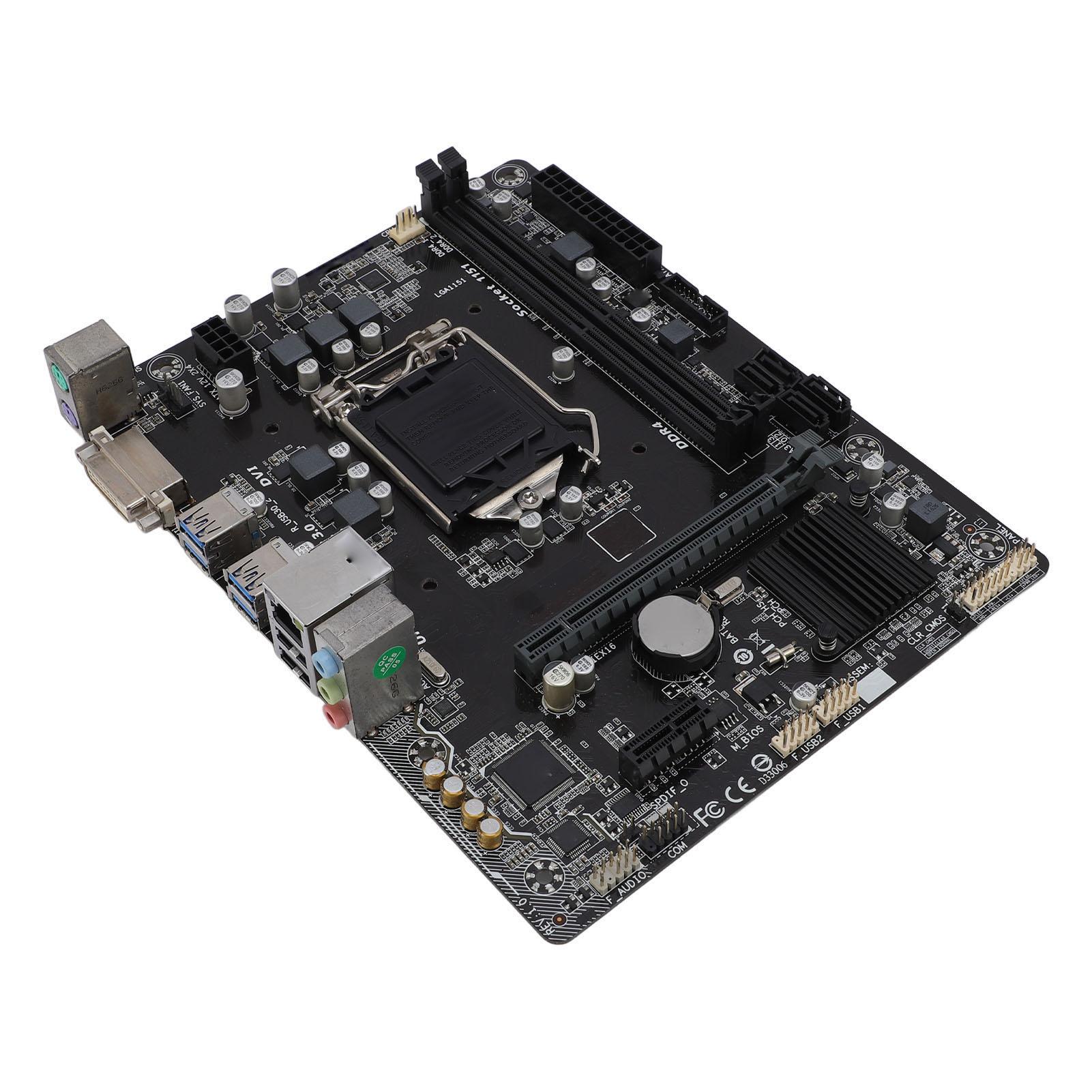 

M ATX Desktop Motherboard PCI E 3.0 LGA 1151 CPU Slot Double DDR4 2133MHz Memory for Core I7 I5 I3 Pentium Celeron 14nm