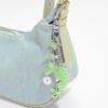 Unique Moon Star Rhinestones Bowknot Keychain Safe Resin Jewelry Decoration Charm For Bags Keys Organiser