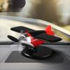 360° Rotary Car Solar Airplane Ornaments Mini Solar Powered Aircraft Ornaments  Dashboard Ornament