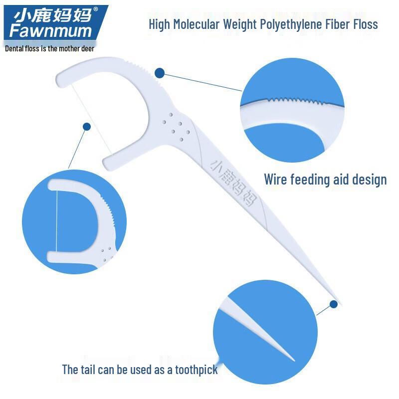 Deer Mother Dental Floss Sticks 600 Count